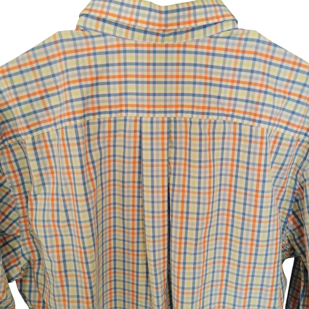 Vineyard Vines Classic Fit Button-Down Shirt Plaid Check Whale Logo Size M - Picture 6 of 10
